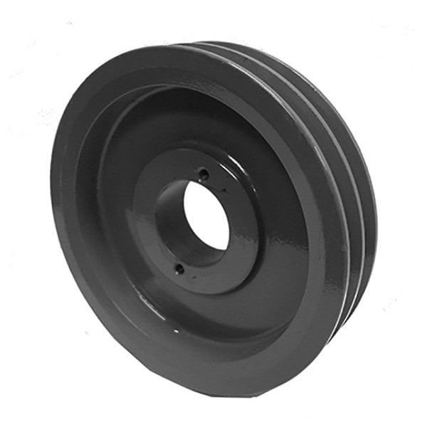 Bushing 2 Groove V-Belt Pulley 3.75 Inch OD